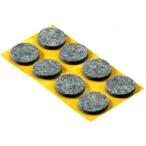 Hettich Parkettgleiter grau Ø 22 x 3.0 mm - 18 Stück Filzgleiter