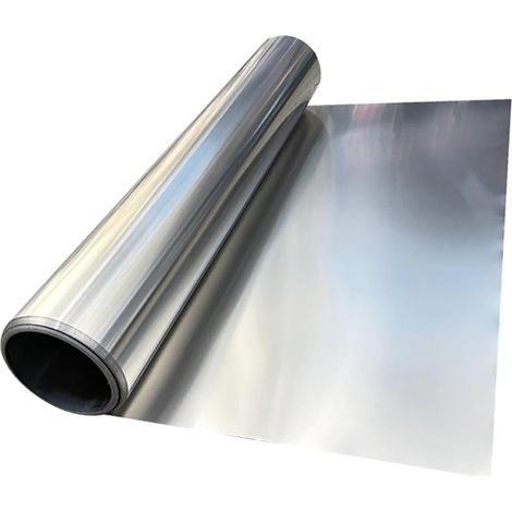 Rouleau en Acier Inoxydable, Tôle d'acier Inoxydable,Tôle et Feuille de métal pour l'artisanat,Équipement électronique Peau d'acier,Épaisseur 0,1mm (1.96ft（0.6m）, 32.80ft(10m)) (1/5)