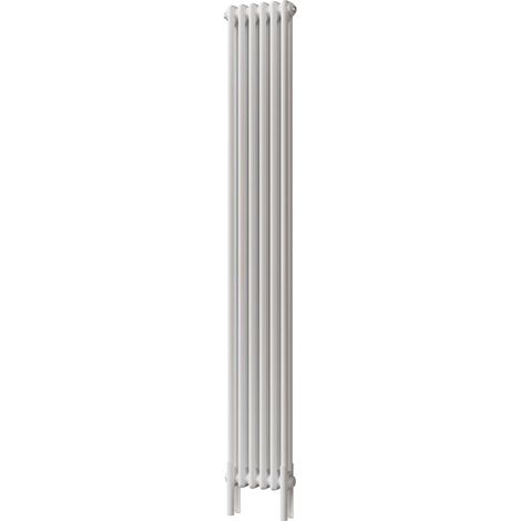 Alpha - White Vertical Column Radiator H1800mm x W284mm 2 Column - Feet Included (1/3)