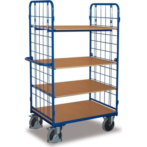 VARIOfit Etagenwagen hoch 850 x 500 mm 4 Böden 2 Wände (1/3)