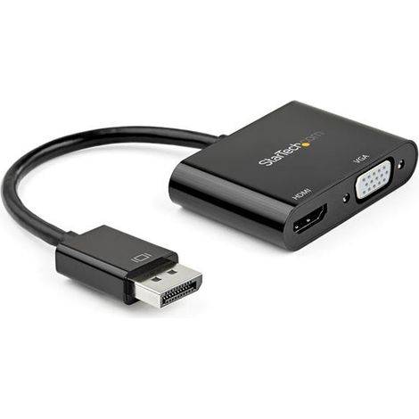 Adapter DisplayPort auf HDMI/VGA Startech DP2VGAHD20 Schwarz 4K Ultra HD