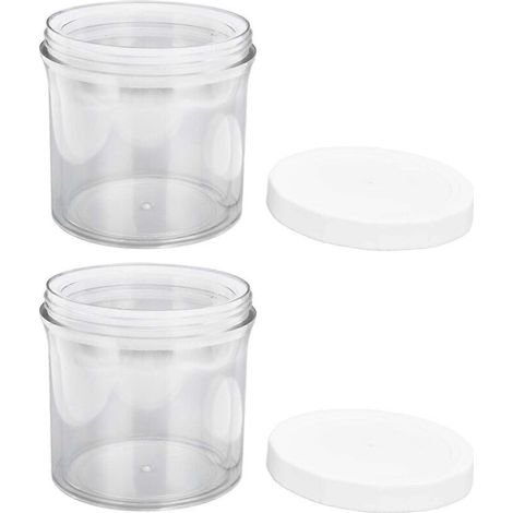 Boîte De Conservation Sous Vide - Matériau ABS PP Silicone - Hauteur Réglable Télescopique - Pour Cuisine Et Rangement Aliments - Lot De 2 (1/5)