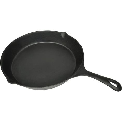 Grill Fry Pan Cast Iron 30 cm Round vidaXL