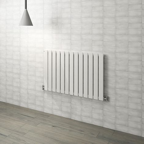 Flat Panel Radiator 600x884mm White Single Horizontal Modern Central Heating Radiators