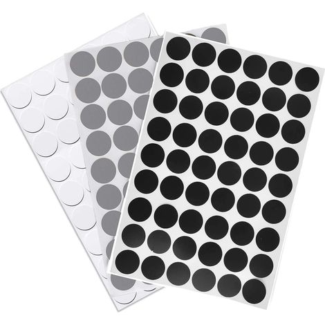 3 PCS Cache Vis Auto Adhésifs Vis Trou Autocollants pour Meubles, Placard, Armoire, 21mm, 54 Pièces Chaque Feuille, Le Trou de vis imperméable Couvre (1/5)
