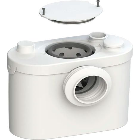 SFA – Broyeur WC silencieux 46 dB – Installation discrète pour salle d'eau – Moteur 400W – Évacuation jusqu'à 5m verticalement
