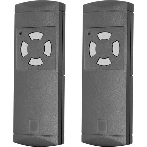 Lot de 2 Telecommande Portail 40,685 MHz - Bip Portail Universelle Duplicateur de Télécommande Compatible Avec Télécommande 40,685 MHz HS2-40, HS4-40, HSE2-40, HSE4-40, HSM2-40, HSM4-40 (1/5)