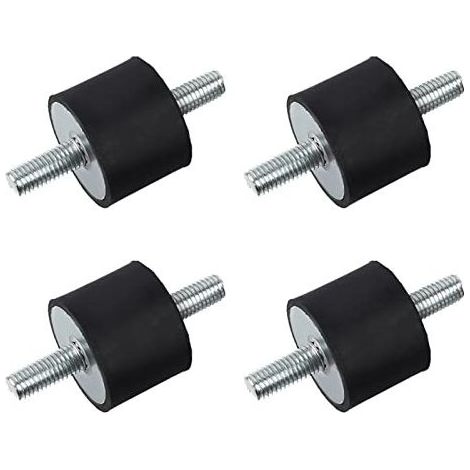 4 pièces Supports D'isolateur En Caoutchouc M10 40x30, Pompe De Compresseur D'air, Supports En Caoutchouc Anti-vibrations, Amortisseur De Chocs Pour Compresseurs D'air, Moteurs Diesel (1/5)