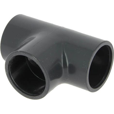 té pvc pression - femelle / femelle - 90 degrés - diamètre 40 mm - t40f