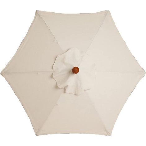Toile de rechange en polyester pour parasol de jardin - 2 mètres de diamètre - Anti-UV - Compatible avec les parasols à 6 baleines (1/5)