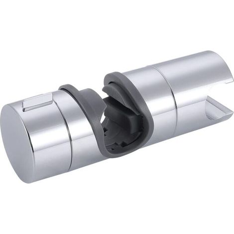 Curseur barre de douche, Support Douche Main Remplaable, Support Pommeau de Douche 18-25MM Diamtre Rglable Chrome, gris, (1/5)