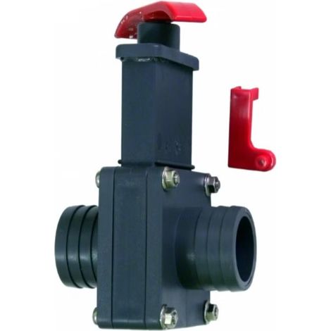 PVC Absperrschieber 38 x 38 mm (1/4)