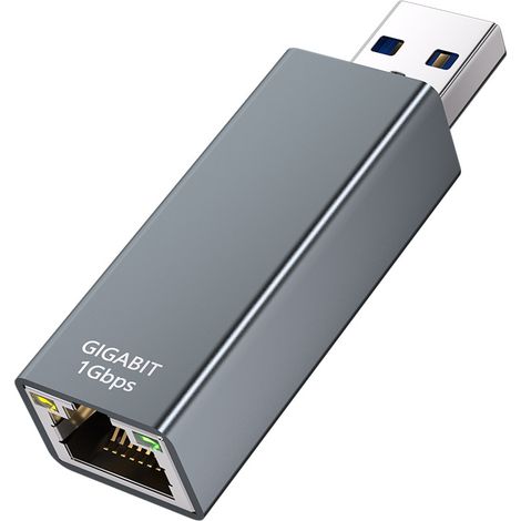 Convertisseur de câble Ethernet Gigabit USB 3.0 vers port réseau RJ45 (1/5)
