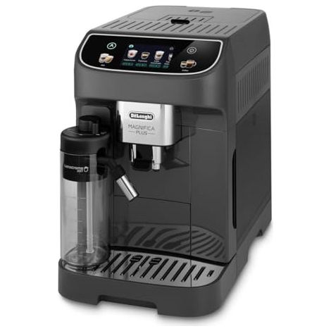 Cafetière automatique DeLonghi Magnifica Plus – Écran tactile 3,5 pouces – 15 types de boissons – Moulin acier inoxydable – Réservoir 1,9L