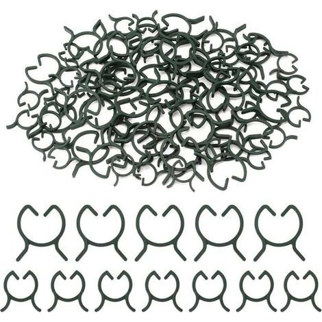 pair 200 Pièces Clips de Support pour Plantes,Attache en Plastique Clips Plante,Clips de Fixation Plantes Grimpantes,Clips de Jardin,pour Fruit,Légume，Tomates-M＋L