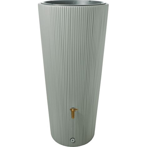 4rain VASO DECOR 2in1 serbatoio pioggia piantabile 220 litri agave incl. rubinetto in plastica e raccordo pluviale