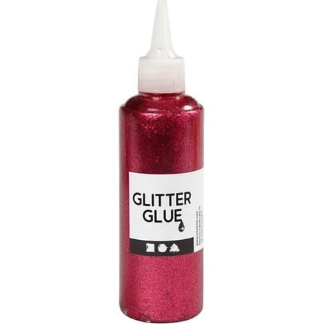 Colle à paillettes - A l'unité - Rose - 118 ml - Embout applicateur de précision