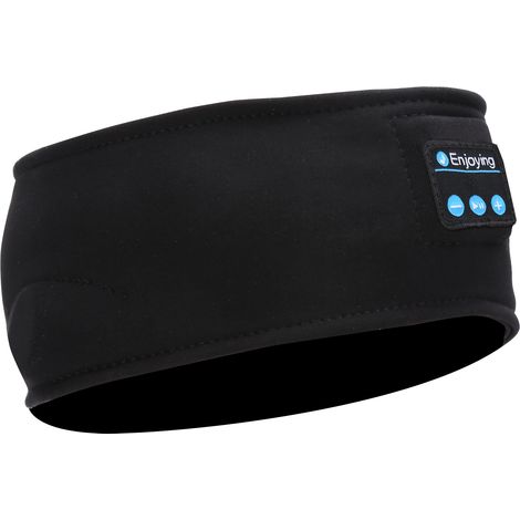 Serre-tête Bluetooth sans fil, écouteurs sport pour course, yoga, appel et sommeil, bandeau musical confortable (1/5)