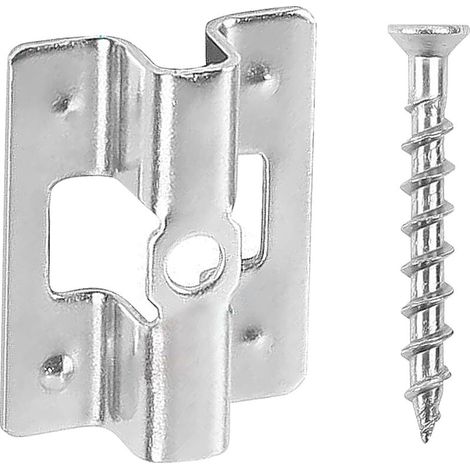 Packung mit 100 Edelstahl-Terrassendielenclips inklusive Schrauben, WPC, 7 mm Edelstahl, zur Befestigung von Bambus-Terrassendielen (1/4)