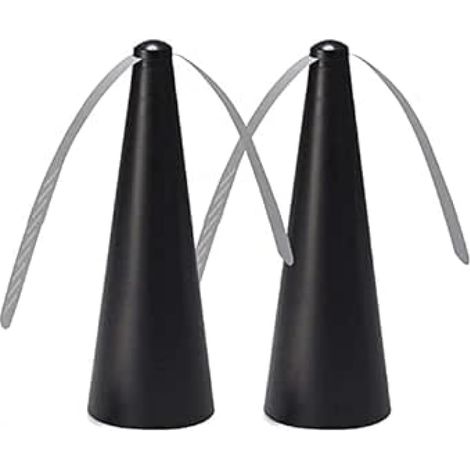 2 Packs Fly Repellent Fan for Tables Insects Repellent Fly Fan Portable Table Fly Fan for Outdoor Indoor Keep Flies/Bug Away from Your Food (1/5)