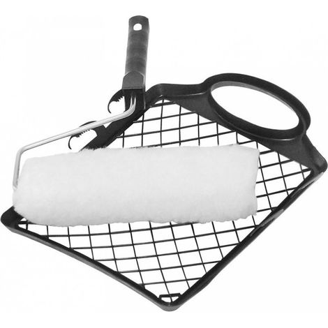 Set + Roller Cancello Pittore Poliestere Bianco, Fh 20 Millimetri