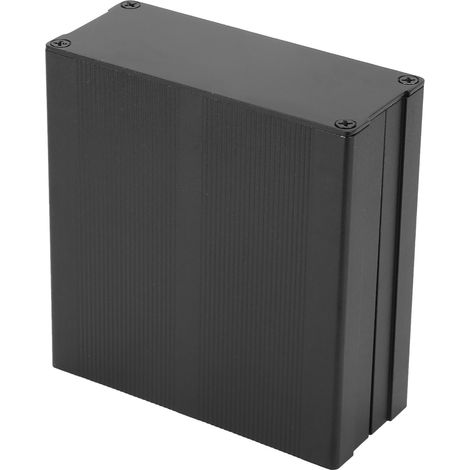 Elektronikgehäuse aus mattschwarzem Aluminium für Leiterplatten (1/5)