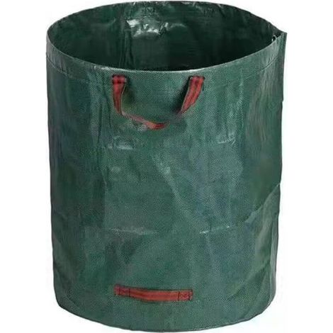 Sac à feuilles vert 80x80cm 1 pièce 400L collecteur de déchets de jardin réutilisable adapté pour pelouse jardin camping (1/5)