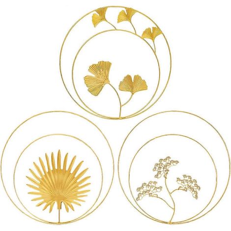 Anneaux de luxe dorés à motifs, design multicouche pour la fabrication d'attrape-rêves, anneau en métal robuste et facile d'entretien avec finition résistante (1/4)