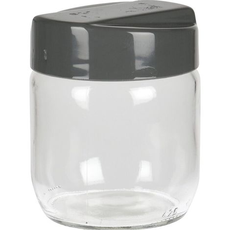 Barattolo in vetro con tappo per alimenti e conserve cibo boccacci -425 ml / Bianco (1/4)