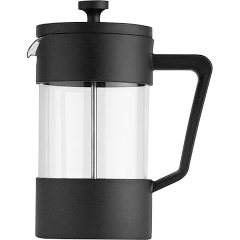 cafetera de émbolo, vidrio de borosilicato, filtro de acero inoxidable 304, café, té, leche, cocina, viajes, oficina (1/5)