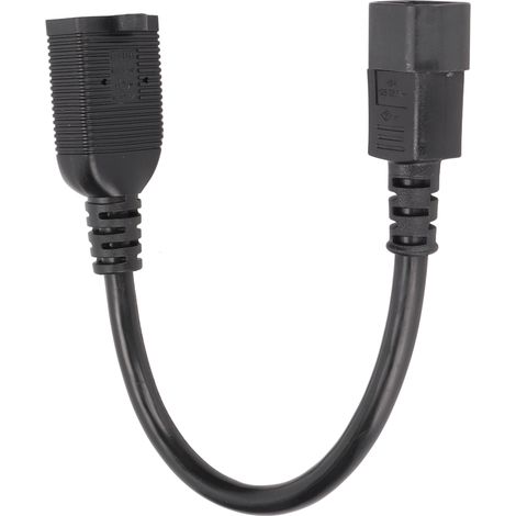 Rallonge électrique IEC320 C14 vers 5-15R/5-20R, adaptateur secteur pour alimentation (prise américaine), 125-250 V, 0,32 m / 1 pi