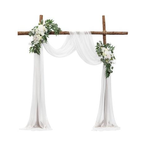 Kit Fleurs Artificielles pour Arche de Mariage avec 2 Bouquets (1/5)