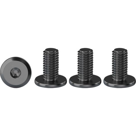 Vis à Tête Cylindrique à Six Pans Noir M4 X 10 mm Boulons à Tête Plate Hexagonale en Acier Inoxydable A2 V2A, Lot De 20 (1/5)