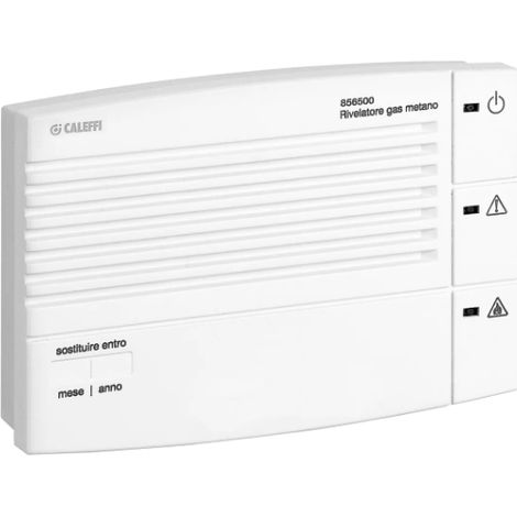 Gasmelder mit eingebautem Sensor und Relaisausgang für Methangas Caleffi 856500  230 V