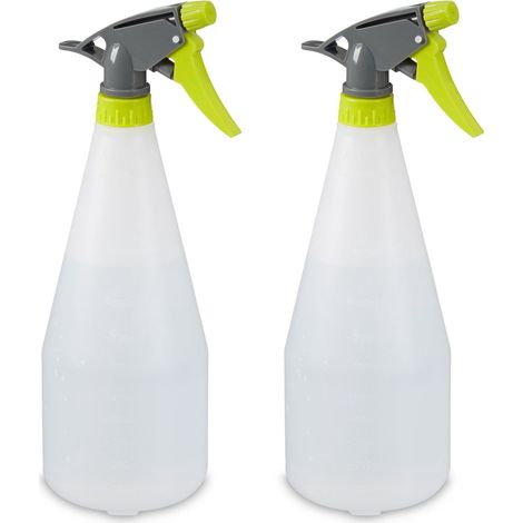 Botella pulverizadora de 1 litro juego de 2
