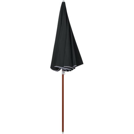 Parasol de jardin,Parasol d'extérieur avec mât en acier 240 cm anthracite CFW56288 (1/5)