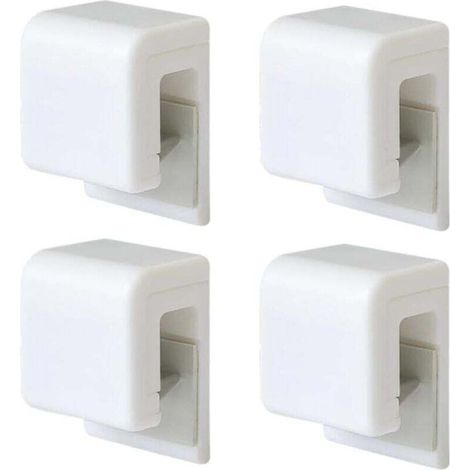 Set di 4 porta dentifricio autoadesivi, multiuso, impermeabili, da parete per il bagno (1/4)