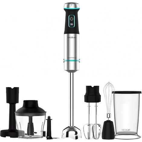 Cecotec – Mixeur plongeant 1200W – Technologie CrossBlades avec lames en titane – Pied extralong anti-éclaboussures – Broyage fin et homogène (1/10)