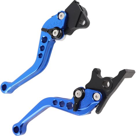 Par de manetas de embrague y freno de tambor para motocicleta, fabricadas en aluminio mecanizado CNC. (1/5)