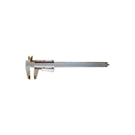 CALIBRO CINQUANTESIMALE CURSORE BLOCCAGGIO AUTOMATICO  lettura utile mm.200, dimensioni mm.300x75x7h.    ALTE