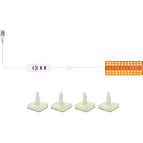 Barre LED Horticole Spectre Complet 72 LEDs Aluminium Minuteur 8/12/16H Variateur 5 Niveaux pour Plantes Intérieures (1/5)