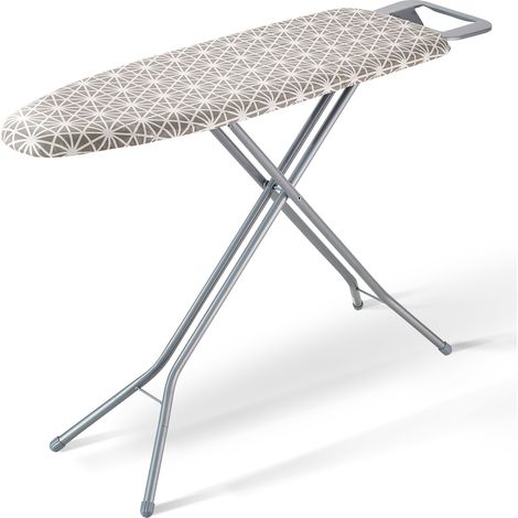 VEVOR Tabla de Planchar 110x33 cm Tabla de Planchar Plegable 4 Capas Gruesas 7 Alturas Ajustables de 715-915 mm con Funda Anticalórica 100% Algodón para Hogar Lavandería Baño, 1292 x 334 x 915 mm
