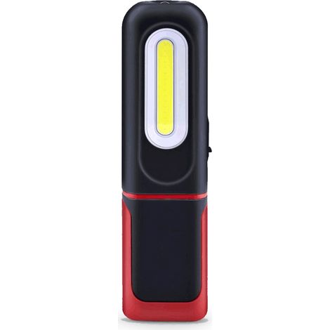 Lampada da Lavoro a LED Ricaricabile, Lampada da Ispezione 2 in 1 con Rotazione di 360 Gradi e Torcia a LED COB da 5 W con Base Magnetica e Gancio per Officina Domestica Campeggio Illuminazione Fai da (1/5)