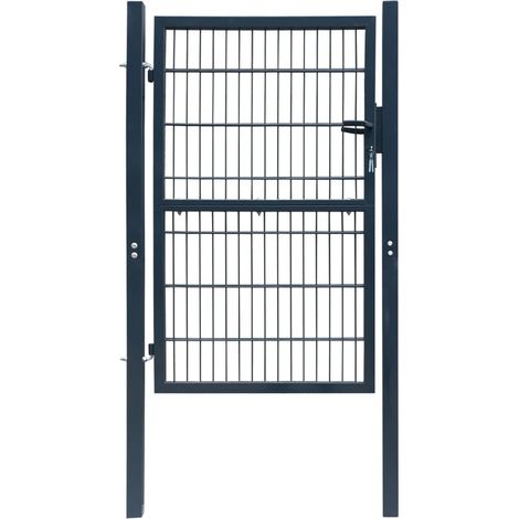 Portillon 2D (simple) Gris anthracite 106x190 cm (1/5)