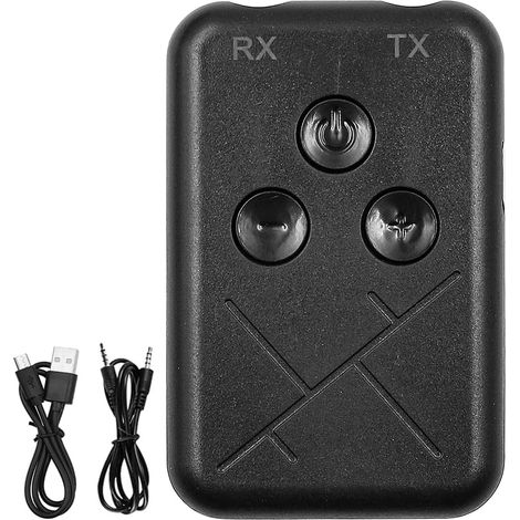 Adaptateur Bluetooth 5.3 pour tous les écouteurs à faible latence, prend en charge 2 écouteurs ou AirPods Jack 3,5 mm Émetteur sans fil pour iPad Gym PS5 tablettes en vol (1/5)