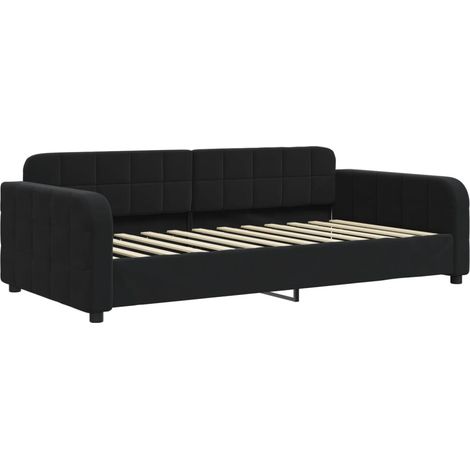 Maison Exclusive - Tagesbett Schwarz 90x200 cm Samt (1/5)