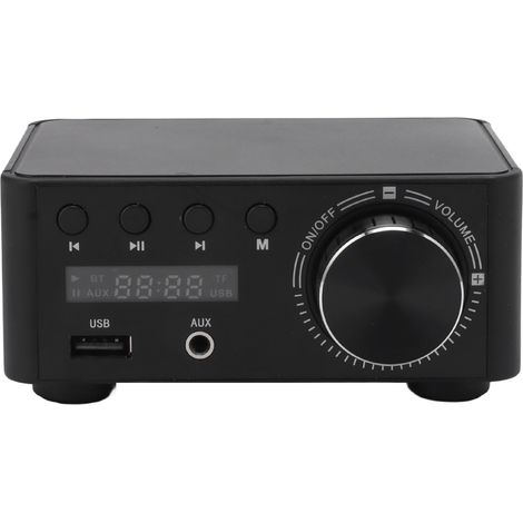 Mini 50W Bluetooth 5.0 Leistungsverstärker DC9V-24V Klasse D, HiFi Stereo-Verstärker für Computer und Mobiltelefon (1/4)