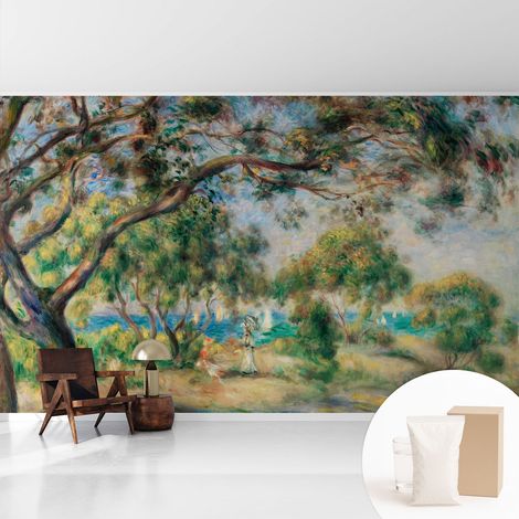 Tapete Vliestapete mit Kleber- abwaschbar - Raumgestaltung Schlafzimmer Wohnzimmer Tapete Küstenlandschaft 416x254 cm (1/5)