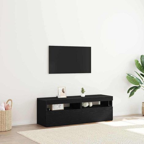 Mueble de TV 2 uds. Roble Negro Madera de ingeniería vidaXL (1/5)