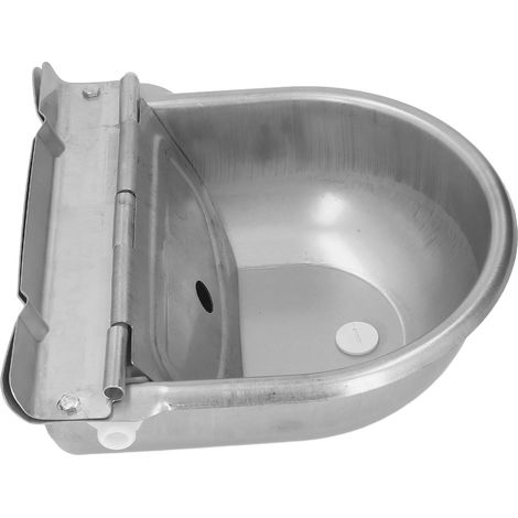 Abreuvoir automatique en acier inoxydable pour vaches, avec flotteur et couvercle à charnière. (1/5)